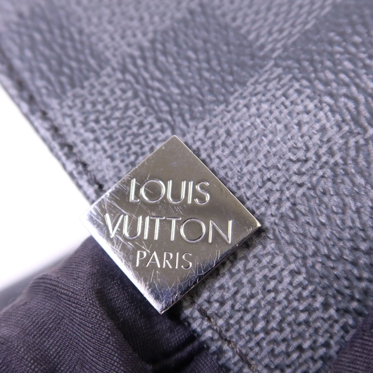 LOUIS VUITTON District N41029 肩背包 塗層帆布 黑色 / Black 塗層帆布 中古品A - 縮圖 11