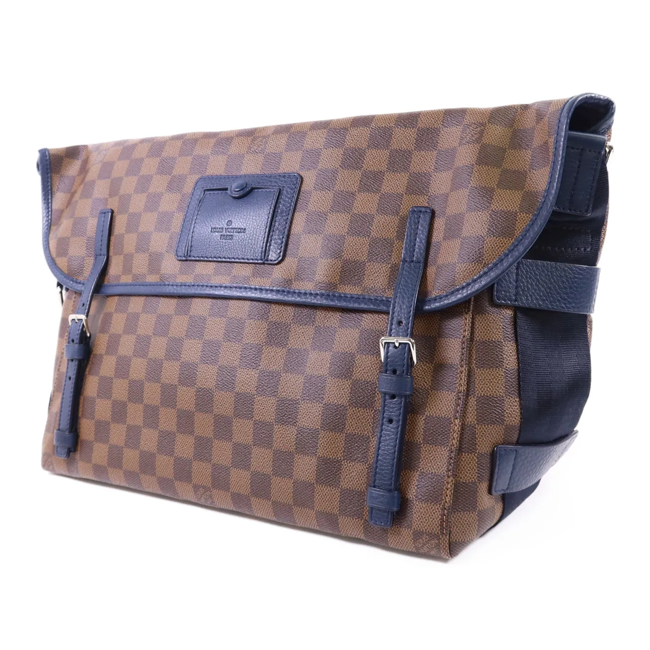 LOUIS VUITTON N41236 肩背包 塗層帆布 棕色 / 藍色 塗層帆布 中古品A - 縮圖 3