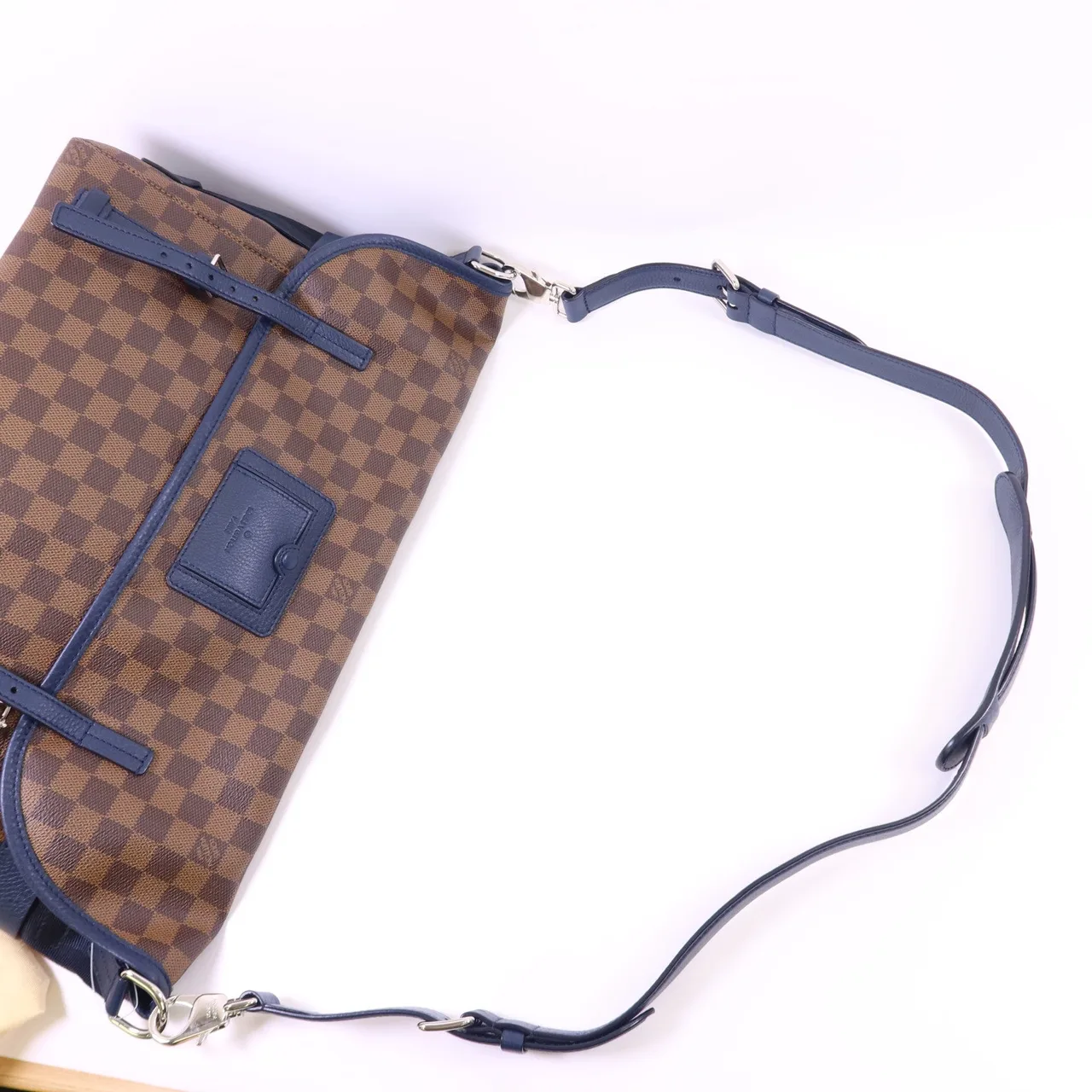 LOUIS VUITTON N41236 肩背包 塗層帆布 棕色 / 藍色 塗層帆布 中古品A - 縮圖 5