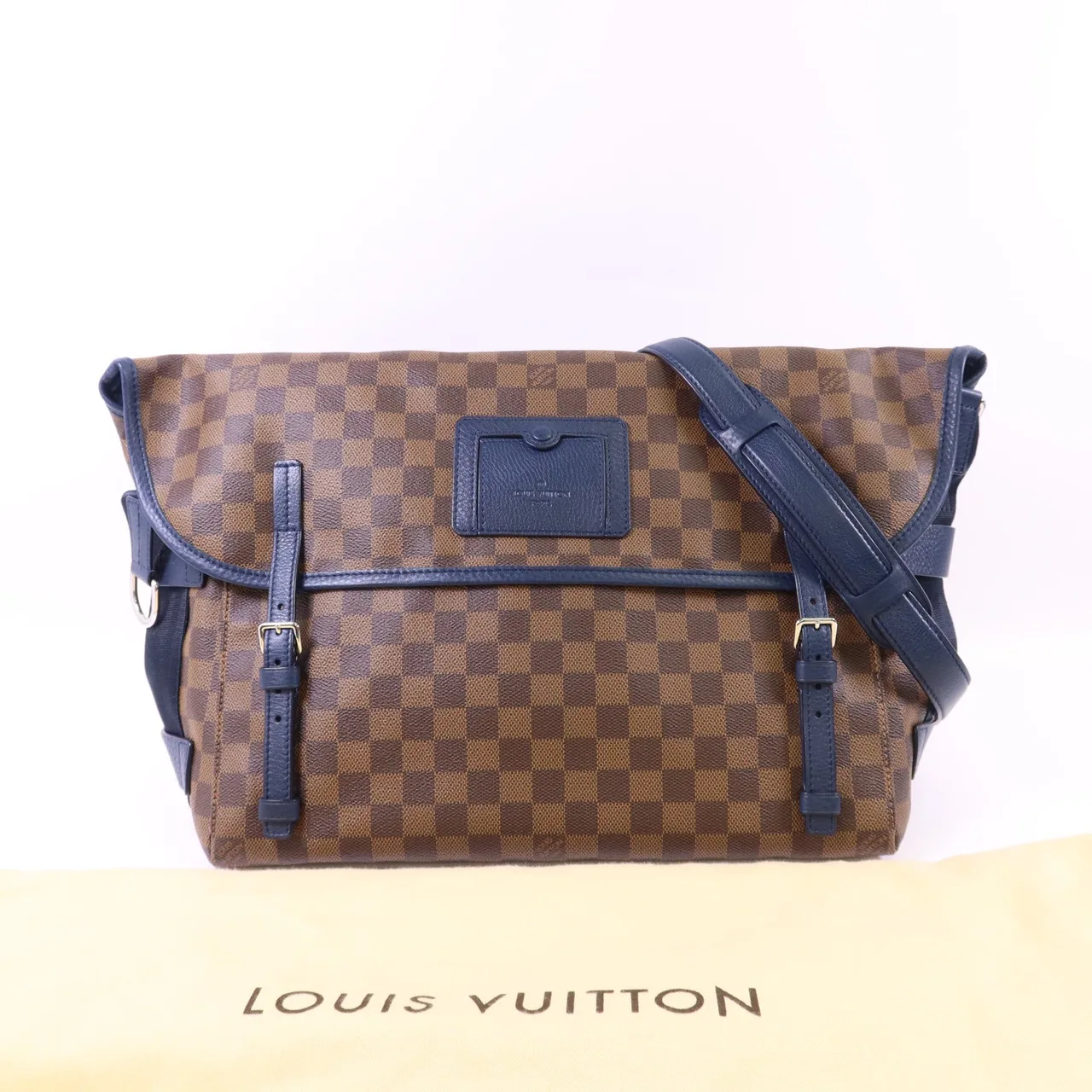 LOUIS VUITTON N41236 肩背包 塗層帆布 棕色 / 藍色 塗層帆布 中古品A - 縮圖 17