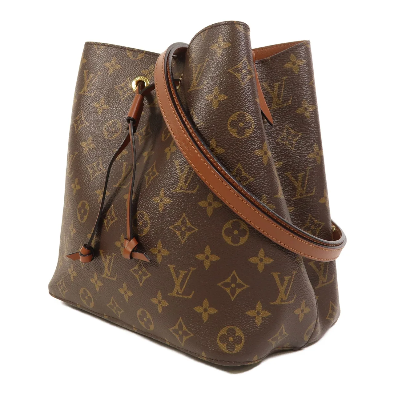 LOUIS VUITTON NeoNoe M44887 兩用包 塗層帆布 棕色 / Brown 塗層帆布 中古品A - 縮圖 3
