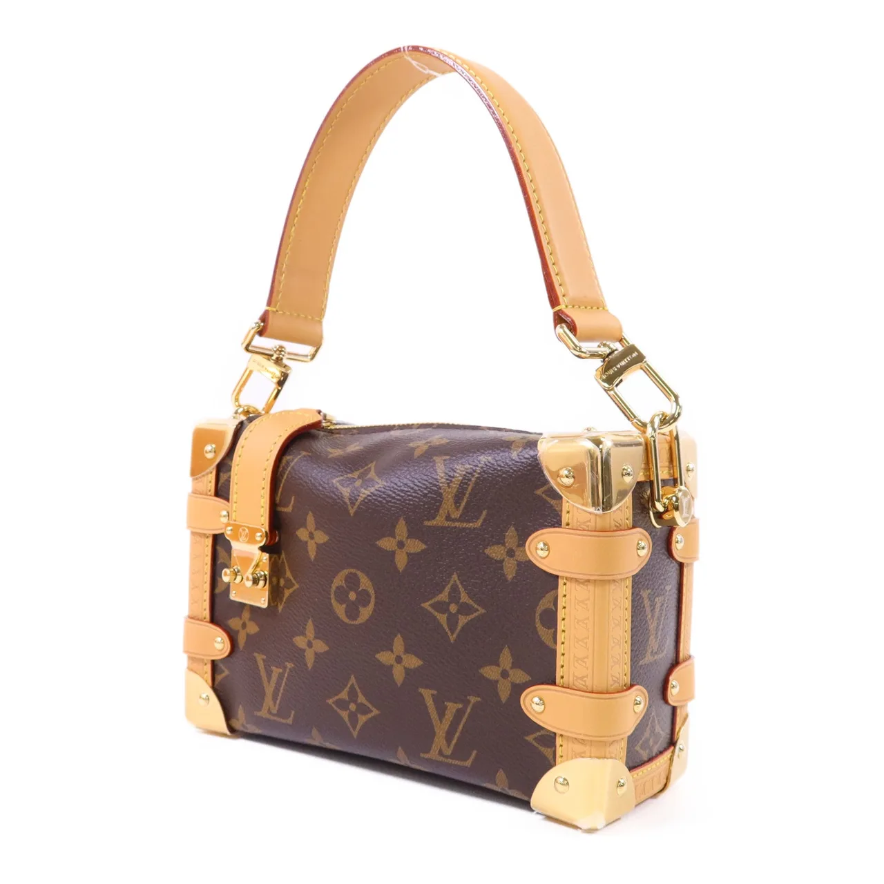LOUIS VUITTON Side Trunk M46815 兩用包 塗層帆布 棕色 塗層帆布 新品同様 - 縮圖 3