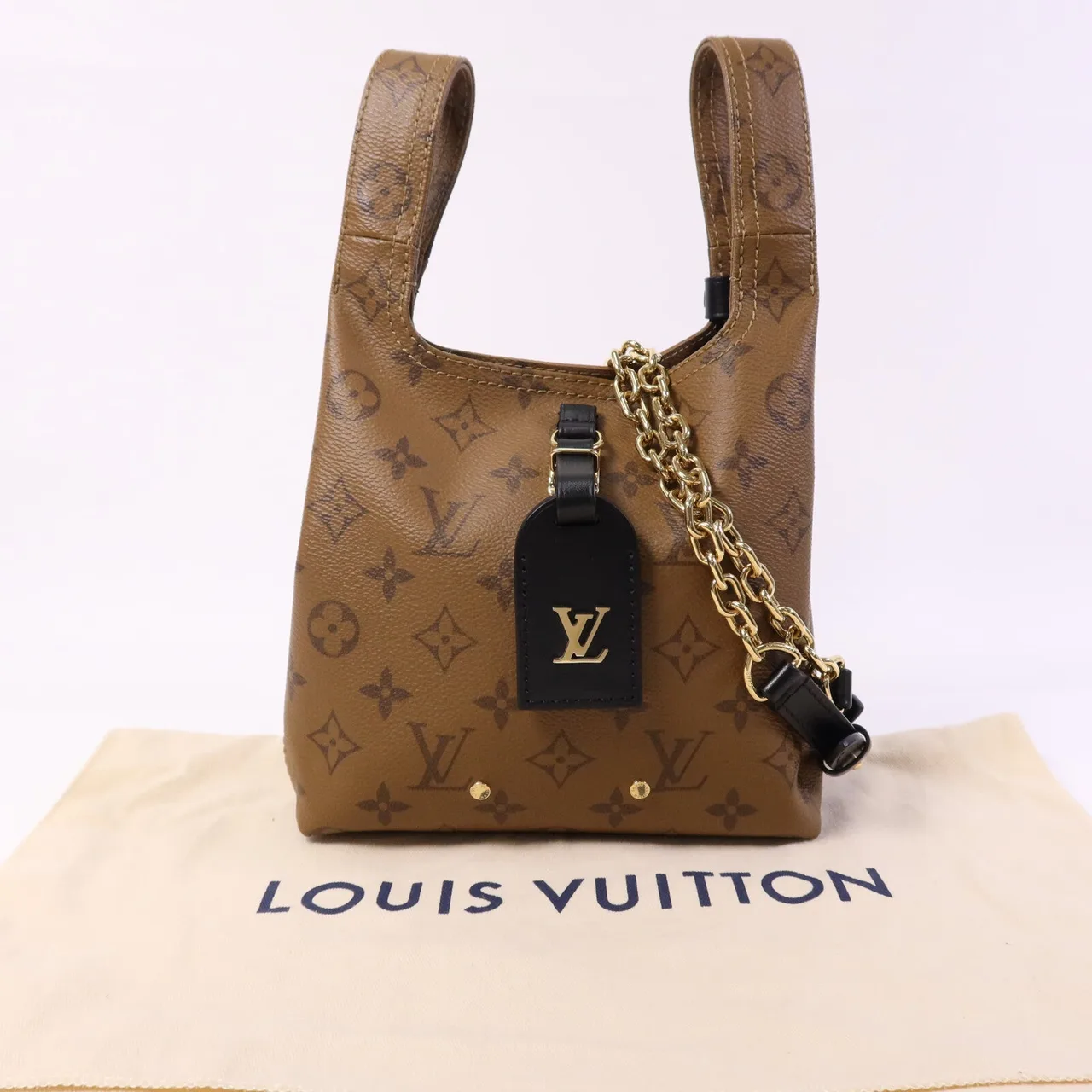 LOUIS VUITTON M46816 2-Way Bag Coated Canvas 棕色 Coated Canvas Rank A - Thumbnail 9