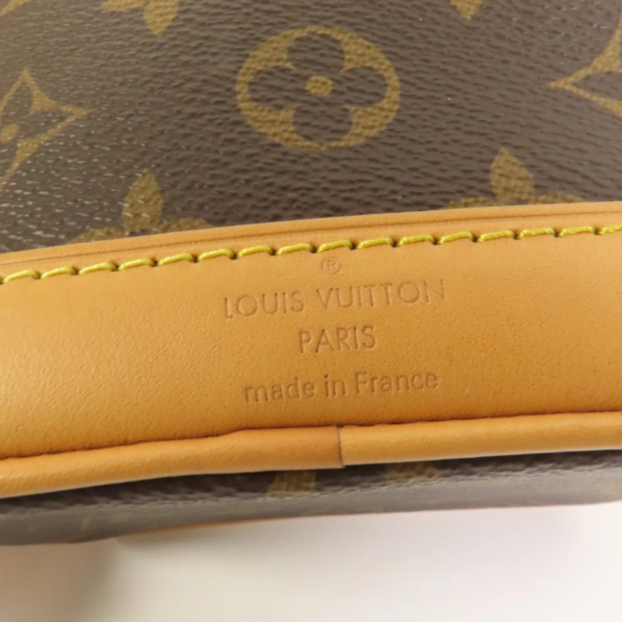 LOUIS VUITTON Nano Noe M81266 兩用包 塗層帆布 棕色 / Brown 塗層帆布 中古品A - 縮圖 9