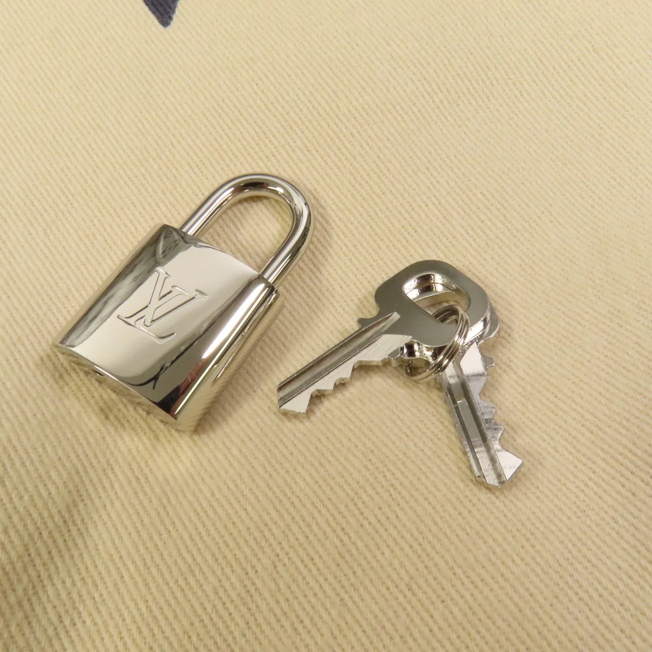 LOUIS VUITTON Keepall M43848 兩用包 塗層帆布 銀色 塗層帆布 中古品A - 縮圖 8