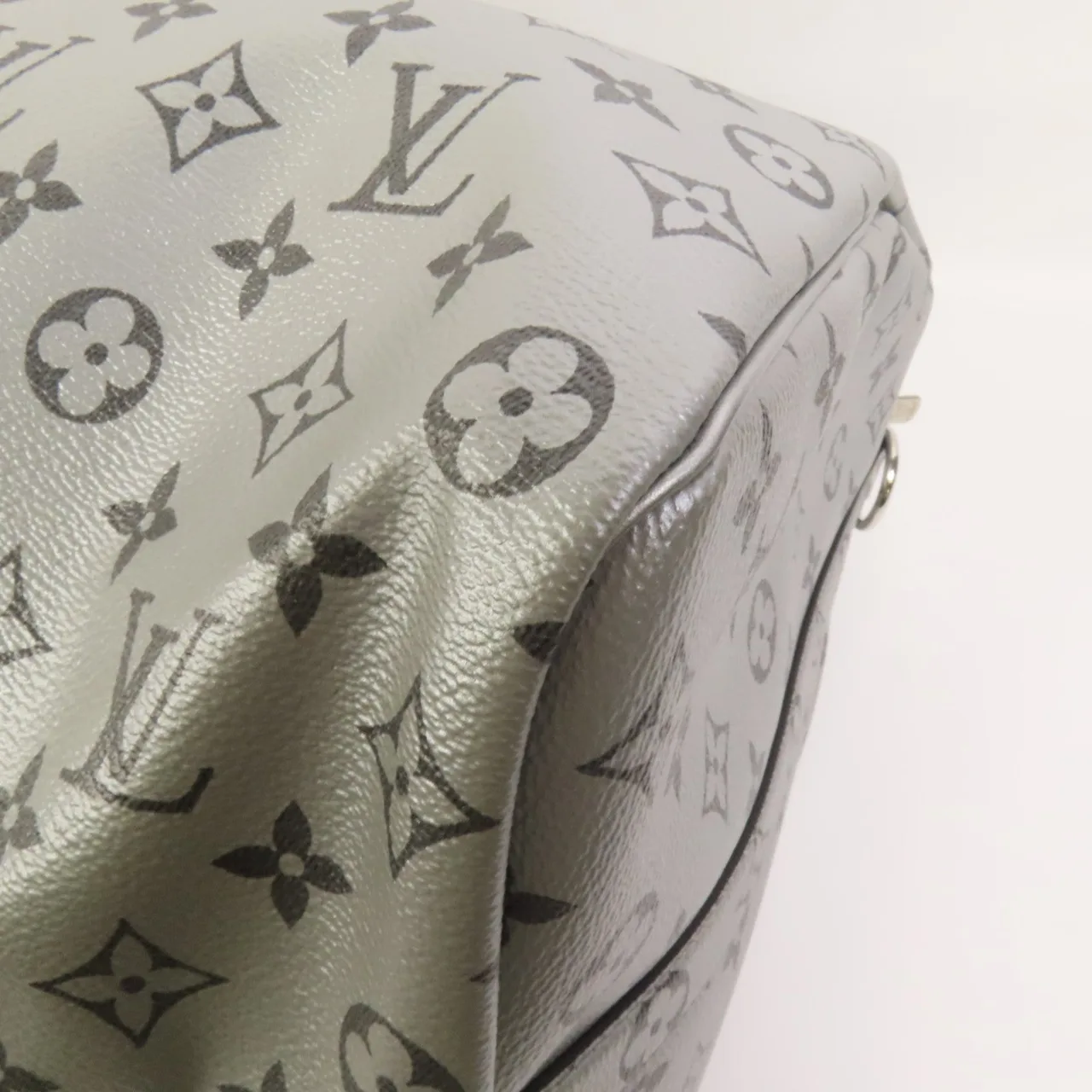 LOUIS VUITTON Keepall M43848 兩用包 塗層帆布 銀色 塗層帆布 中古品A - 縮圖 14