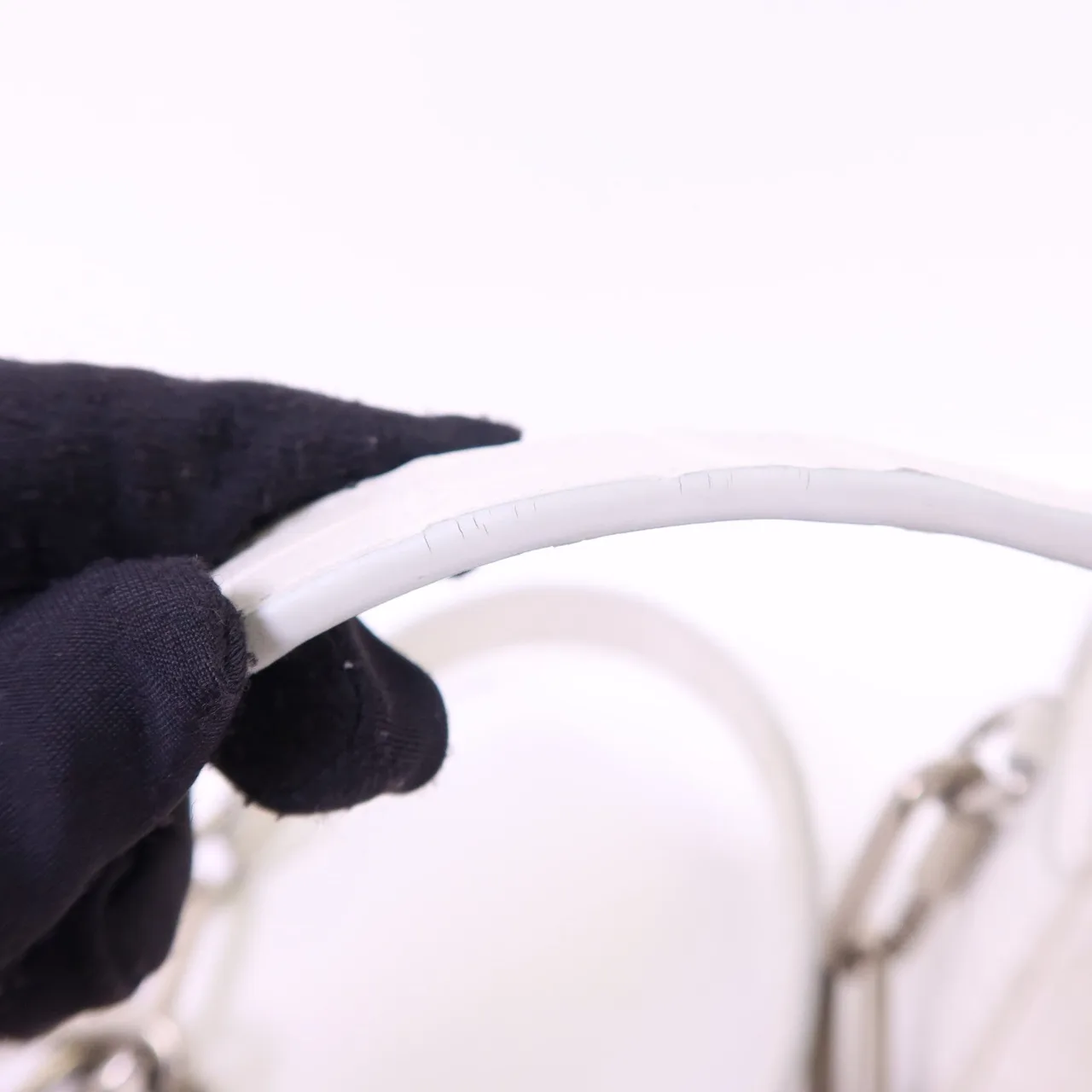 LOUIS VUITTON Soft Trunk N98495 肩背包 x Crocodile Skin 白色 x Crocodile Skin 中古品B - 縮圖 17