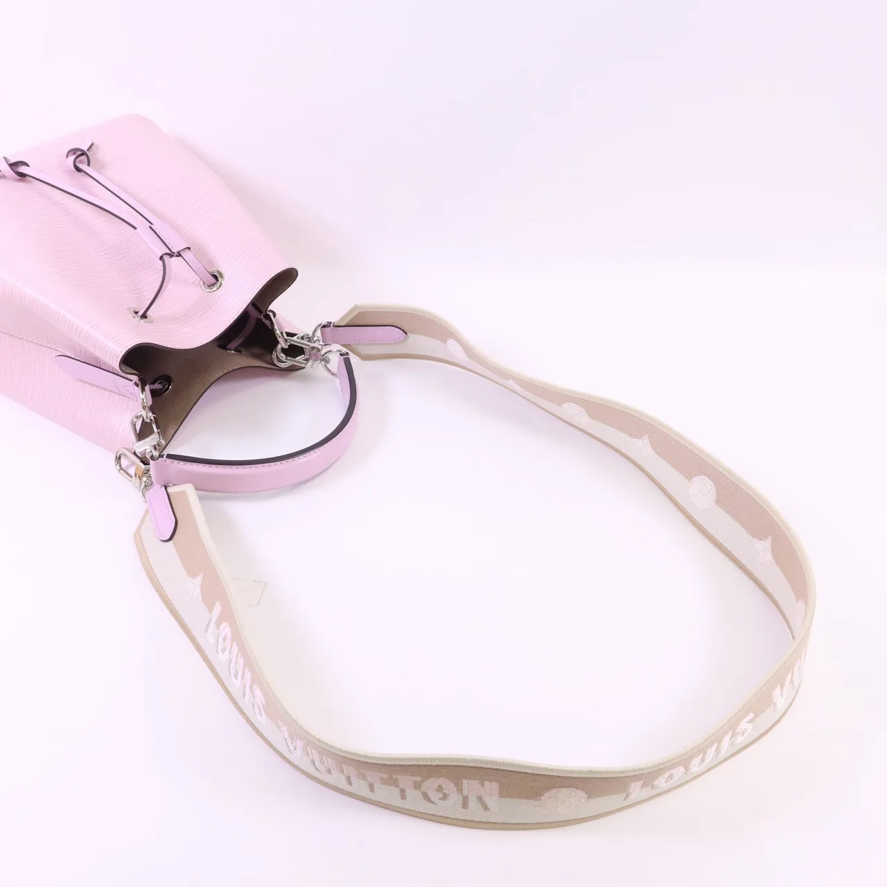 LOUIS VUITTON NeoNoe M20777 兩用包 牛皮 粉色 牛皮 中古品A - 縮圖 5