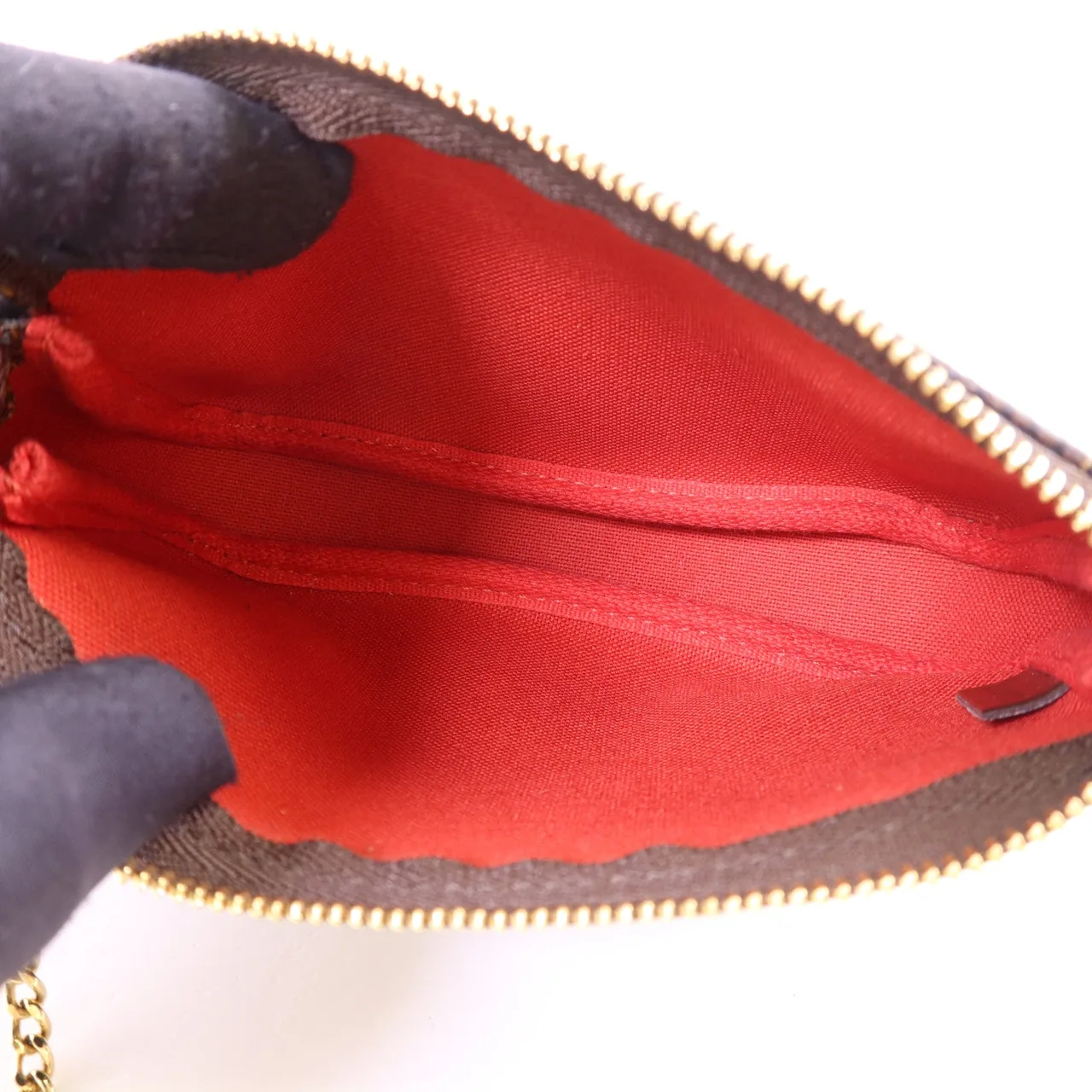 LOUIS VUITTON Pochette Accessoires N58009 化妝箱包 塗層帆布 棕色 塗層帆布 中古品A - 縮圖 6