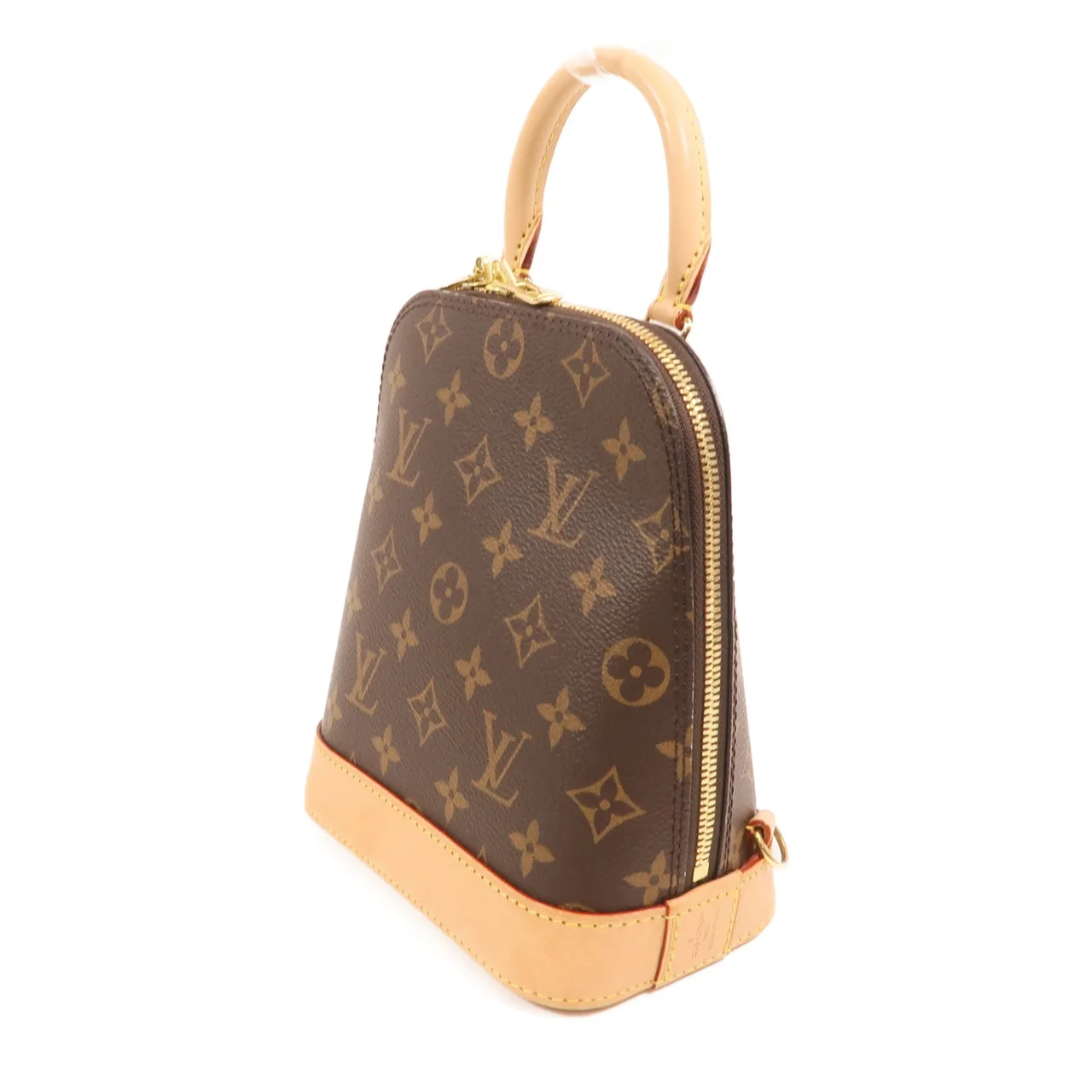 LOUIS VUITTON Alma M47132 背包 塗層帆布 棕色 / Monogram 塗層帆布 中古品A - 縮圖 3
