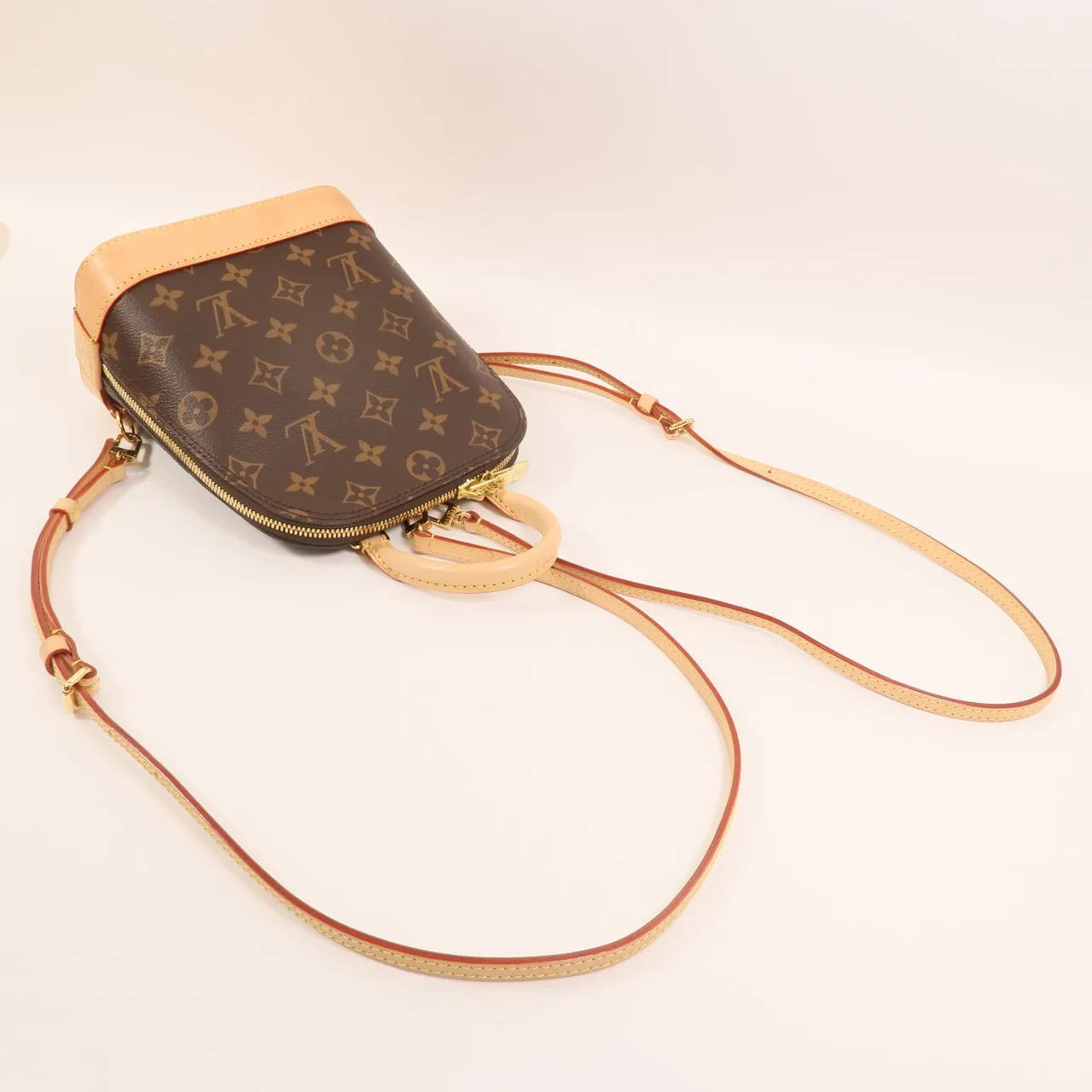 LOUIS VUITTON Alma M47132 背包 塗層帆布 棕色 / Monogram 塗層帆布 中古品A - 縮圖 7