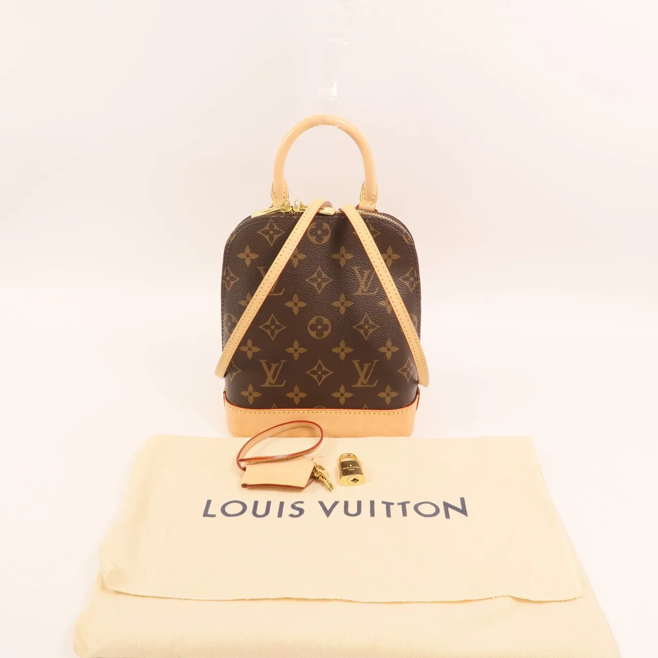 LOUIS VUITTON Alma M47132 背包 塗層帆布 棕色 / Monogram 塗層帆布 中古品A - 縮圖 8