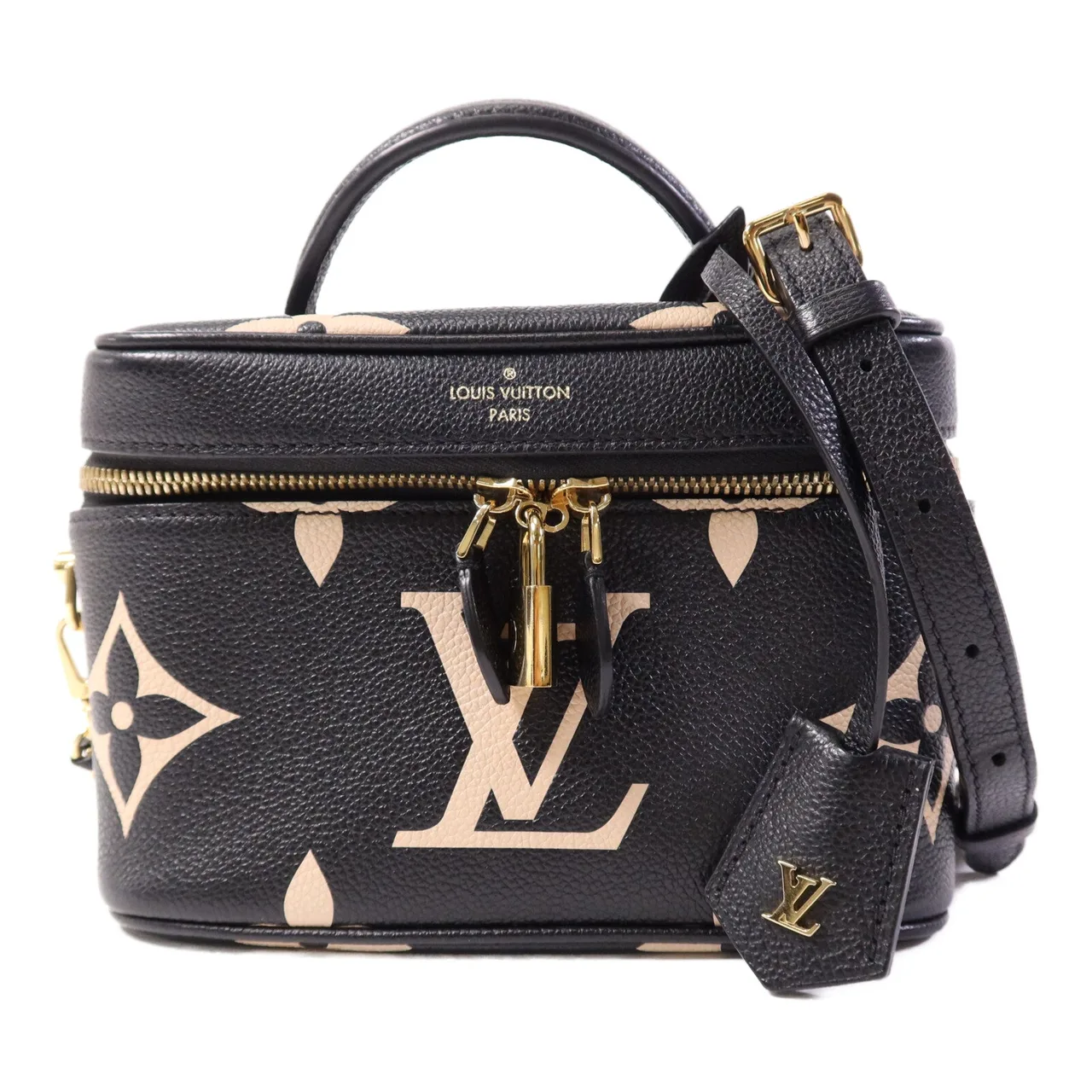 LOUIS VUITTON Vanity M45780 兩用包 牛皮 黑色 / Black