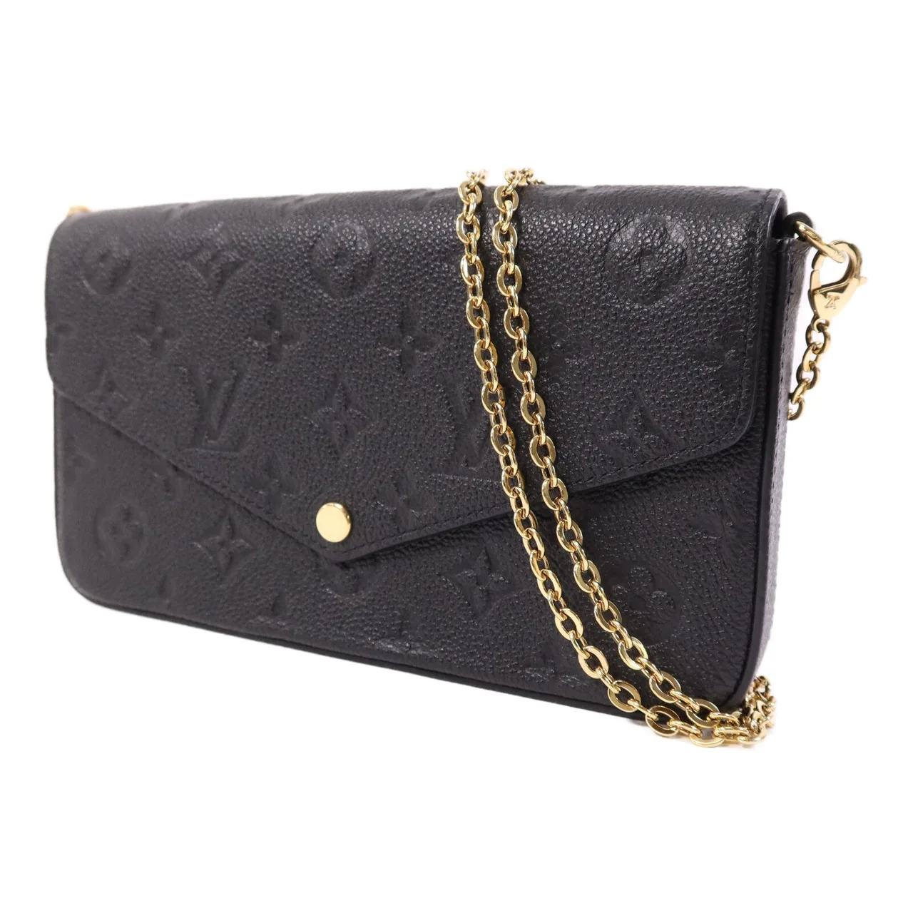 LOUIS VUITTON Felicie M82477 肩背包 牛皮 黑色 / Black 牛皮 中古品A - 縮圖 3