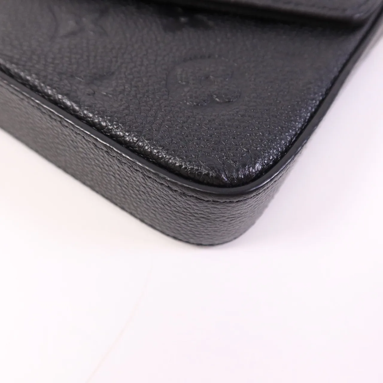 LOUIS VUITTON Felicie M82477 肩背包 牛皮 黑色 / Black 牛皮 中古品A - 縮圖 10