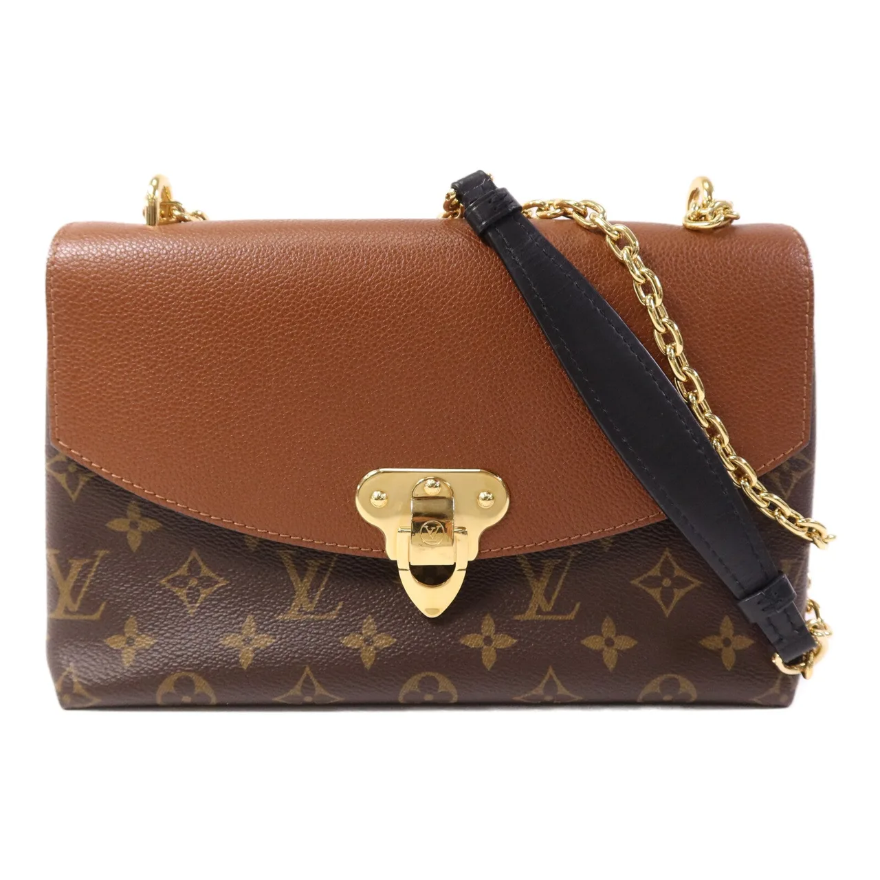 LOUIS VUITTON Saint Placide M43486 Shoulder Bag Coated Canvas 棕色 / Brown