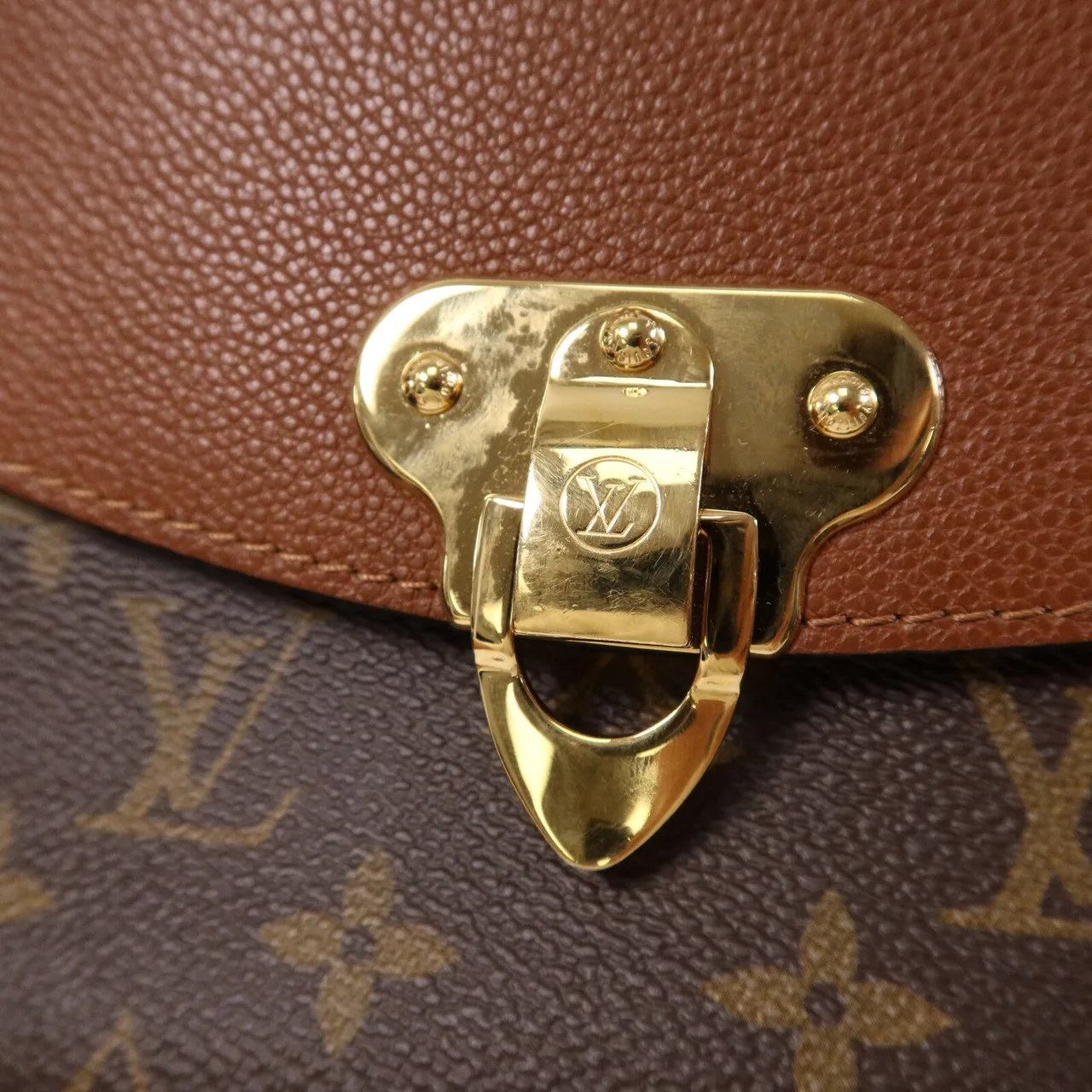 LOUIS VUITTON Saint Placide M43486 Shoulder Bag Coated Canvas 棕色 / Brown Coated Canvas Rank A - Thumbnail 7