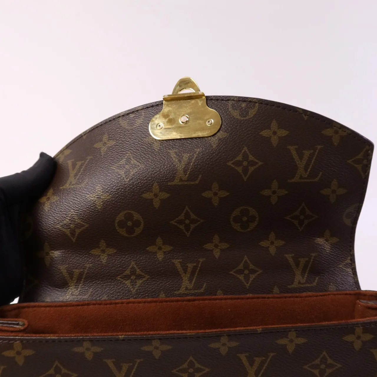 LOUIS VUITTON Saint Placide M43486 Shoulder Bag Coated Canvas 棕色 / Brown Coated Canvas Rank A - Thumbnail 14