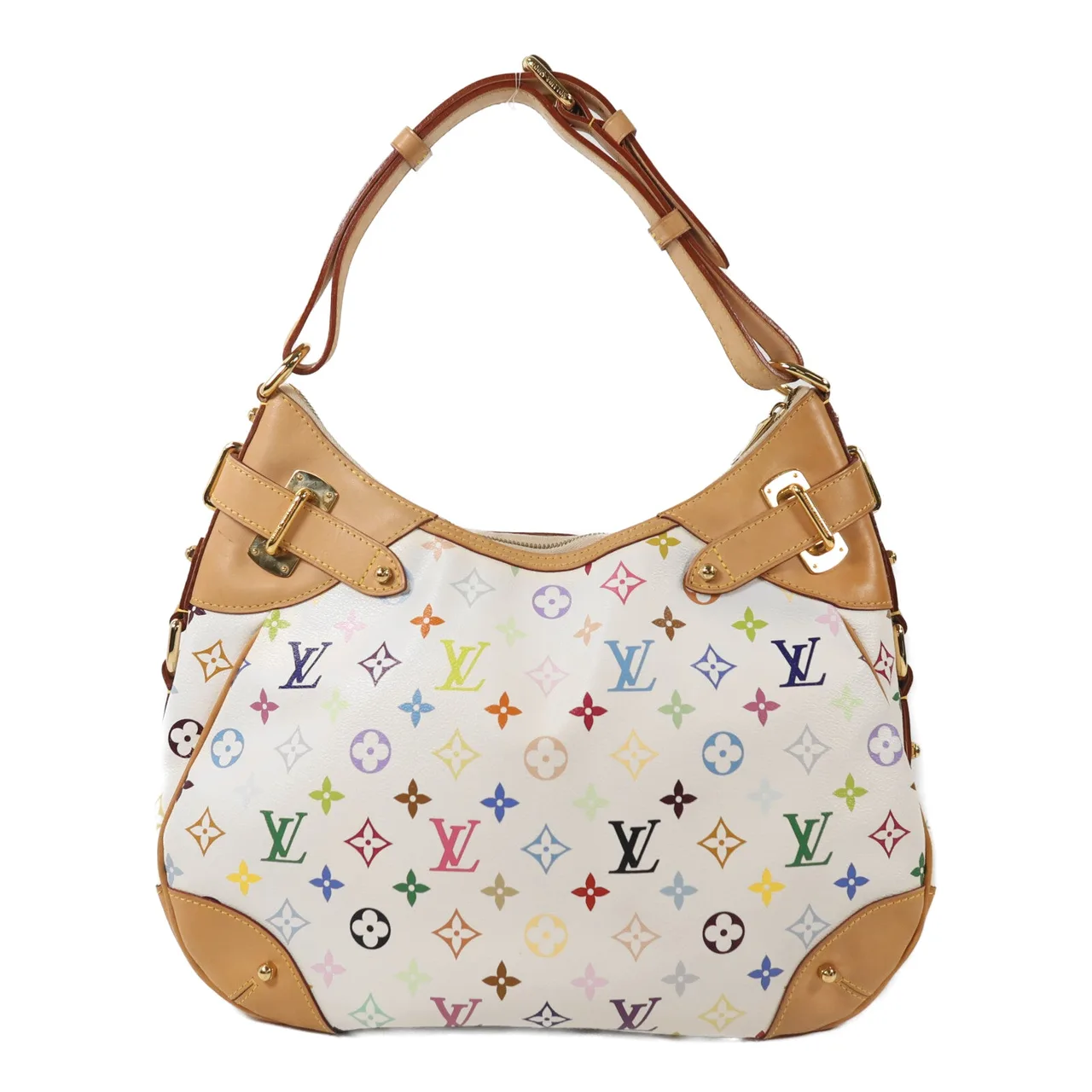 LOUIS VUITTON M40195 Shoulder Bag Coated Canvas 白色 / 多種顏色 / White Coated Canvas Rank A - Thumbnail 2