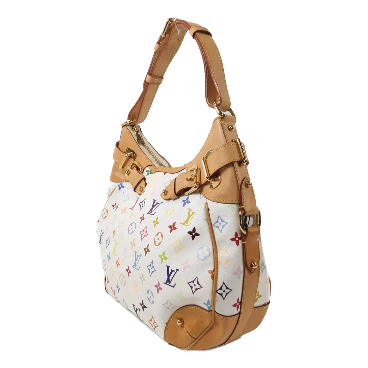 LOUIS VUITTON M40195 Shoulder Bag Coated Canvas 白色 / 多種顏色 / White Coated Canvas Rank A - Thumbnail 3