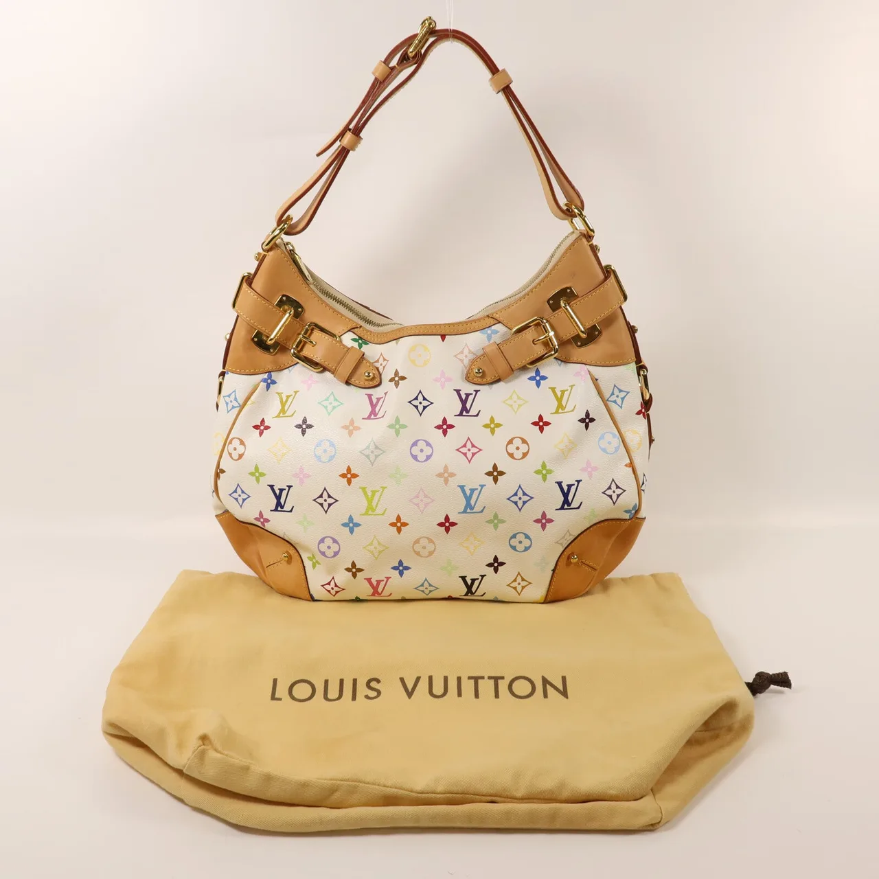 LOUIS VUITTON M40195 Shoulder Bag Coated Canvas 白色 / 多種顏色 / White Coated Canvas Rank A - Thumbnail 9