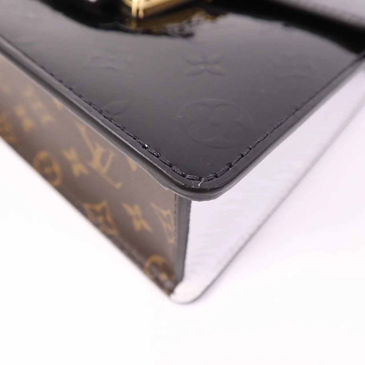 LOUIS VUITTON M90375 2-Way Bag Coated Canvas 黑色 / 白色 Coated Canvas Rank A - Thumbnail 11