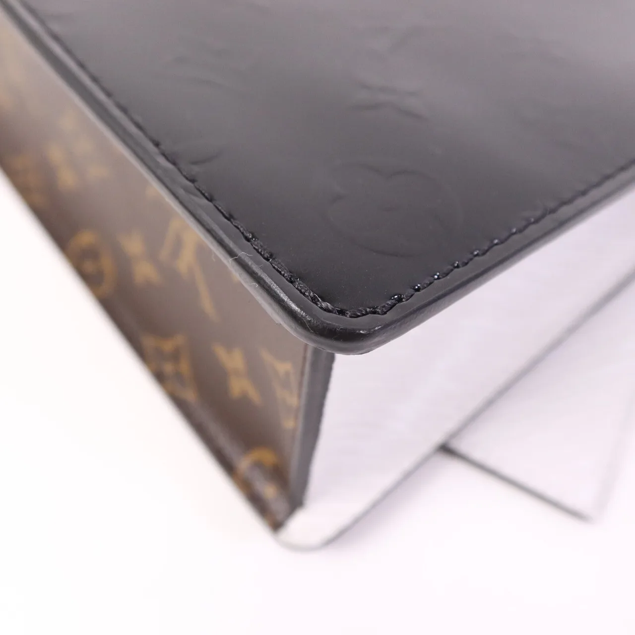 LOUIS VUITTON M90375 2-Way Bag Coated Canvas 黑色 / 白色 Coated Canvas Rank A - Thumbnail 13