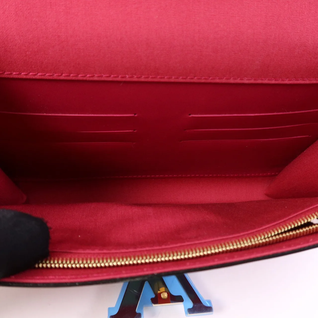 LOUIS VUITTON M94270 Clutch Leather 紅色 / Rose Andian Leather Rank B - Thumbnail 5