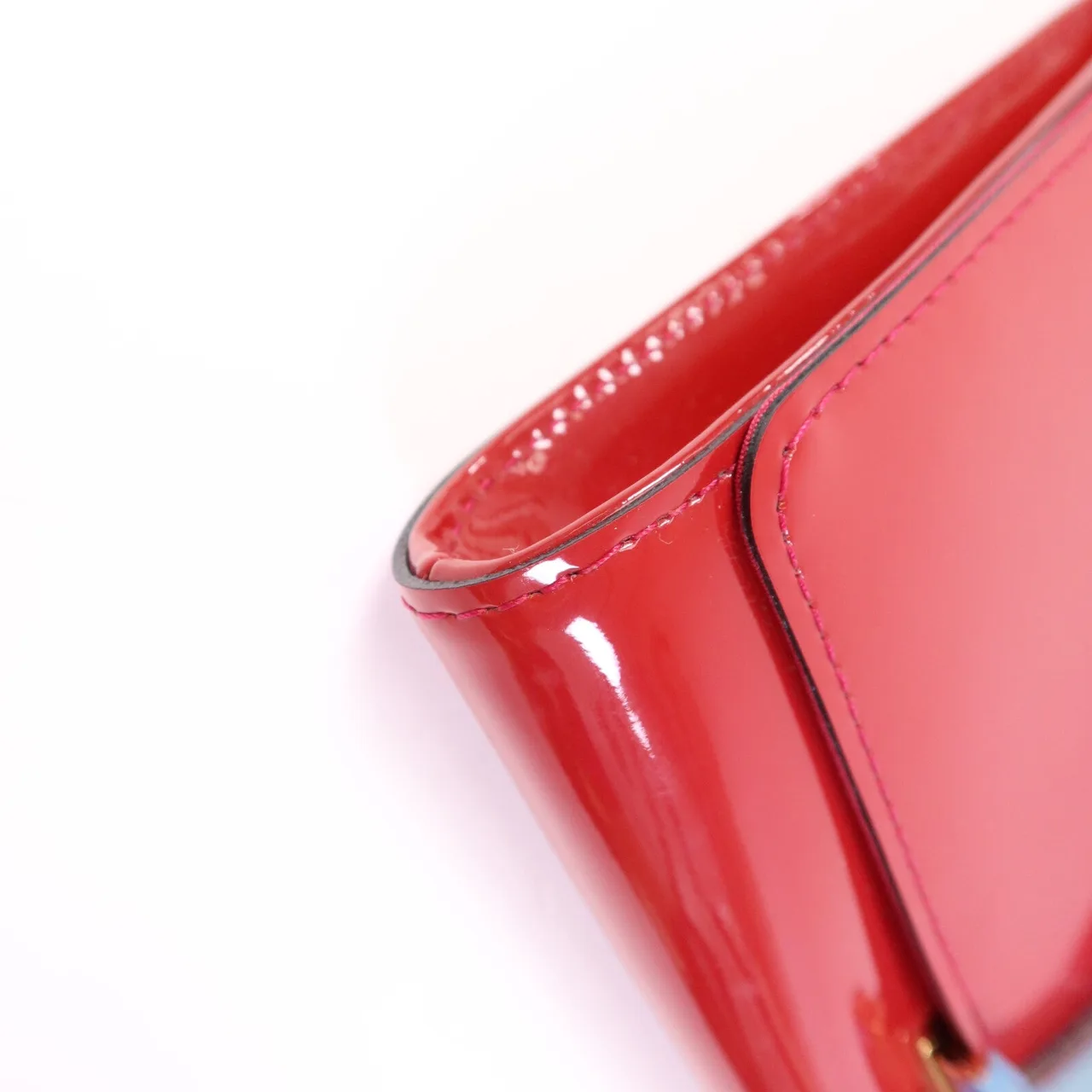 LOUIS VUITTON M94270 Clutch Leather 紅色 / Rose Andian Leather Rank B - Thumbnail 10