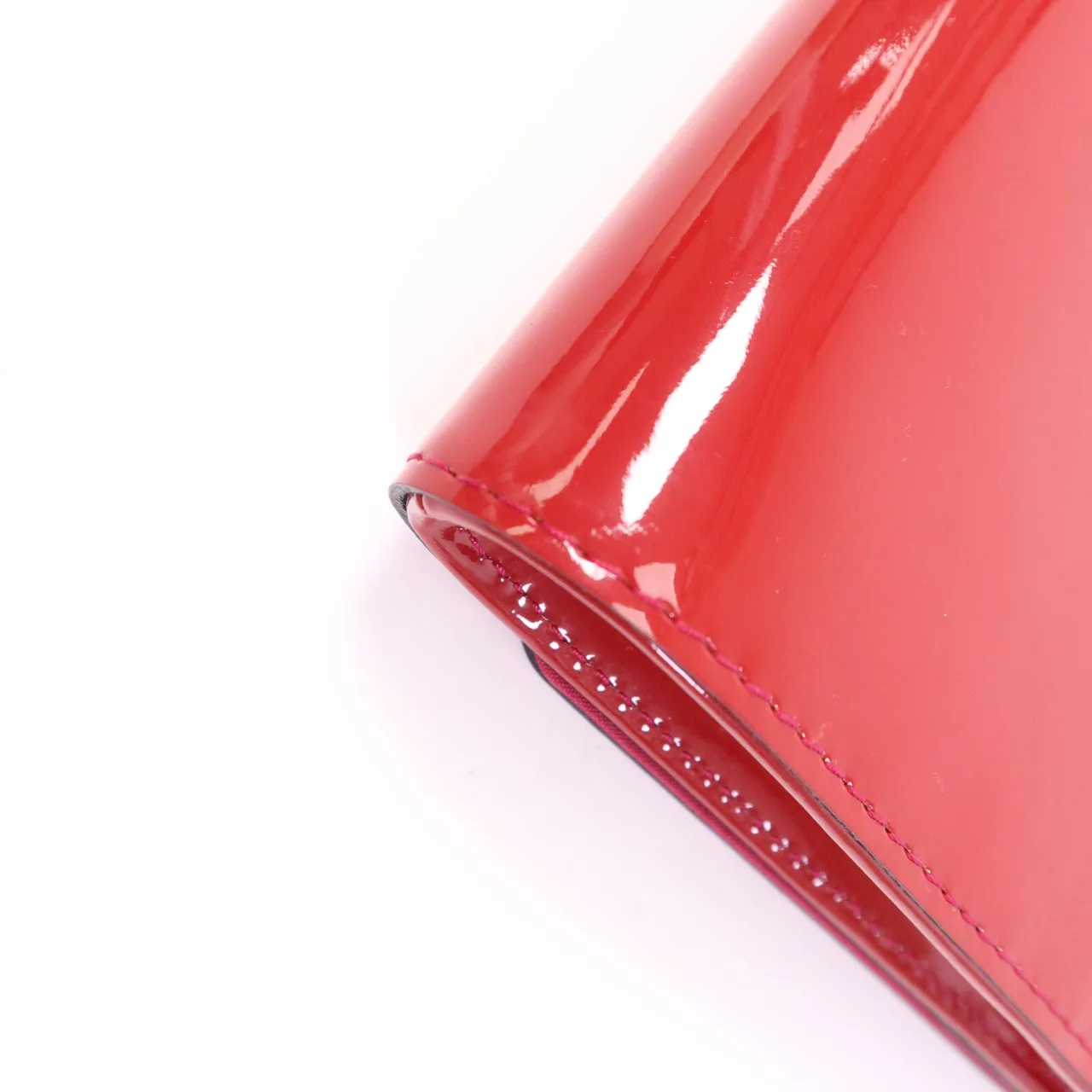 LOUIS VUITTON M94270 Clutch Leather 紅色 / Rose Andian Leather Rank B - Thumbnail 11