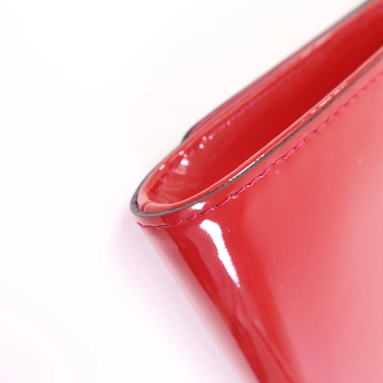 LOUIS VUITTON M94270 Clutch Leather 紅色 / Rose Andian Leather Rank B - Thumbnail 12