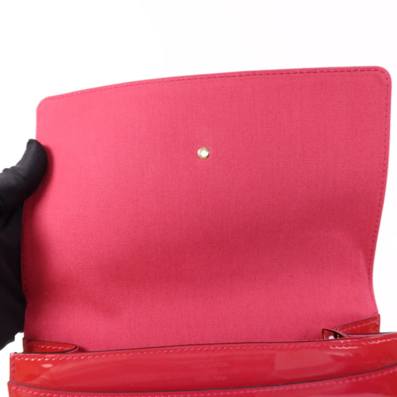 LOUIS VUITTON M94270 Clutch Leather 紅色 / Rose Andian Leather Rank B - Thumbnail 13