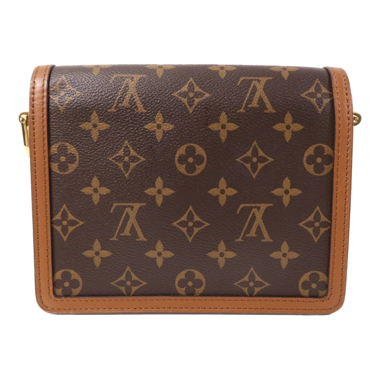 LOUIS VUITTON Mini Dauphine M45959 Shoulder Bag Coated Canvas 棕色 / Brown Coated Canvas Rank B - Thumbnail 2