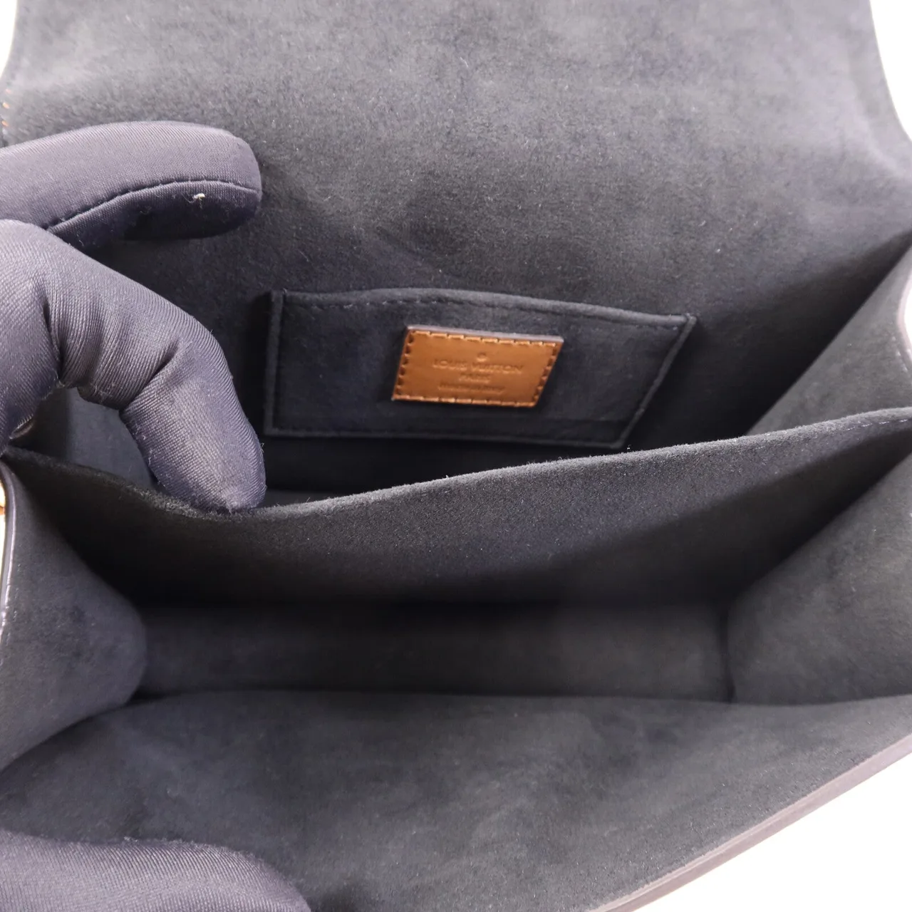 LOUIS VUITTON Mini Dauphine M45959 Shoulder Bag Coated Canvas 棕色 / Brown Coated Canvas Rank B - Thumbnail 5