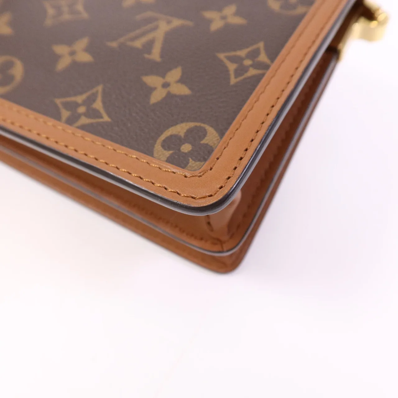 LOUIS VUITTON Mini Dauphine M45959 Shoulder Bag Coated Canvas 棕色 / Brown Coated Canvas Rank B - Thumbnail 12