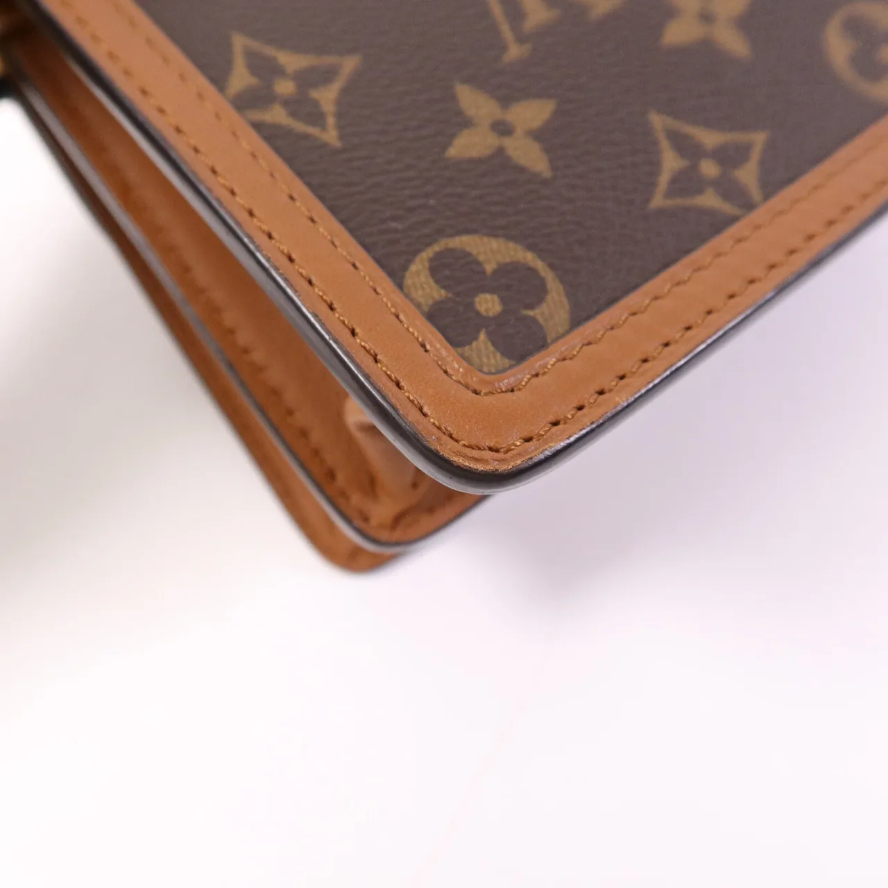 LOUIS VUITTON Mini Dauphine M45959 Shoulder Bag Coated Canvas 棕色 / Brown Coated Canvas Rank B - Thumbnail 13