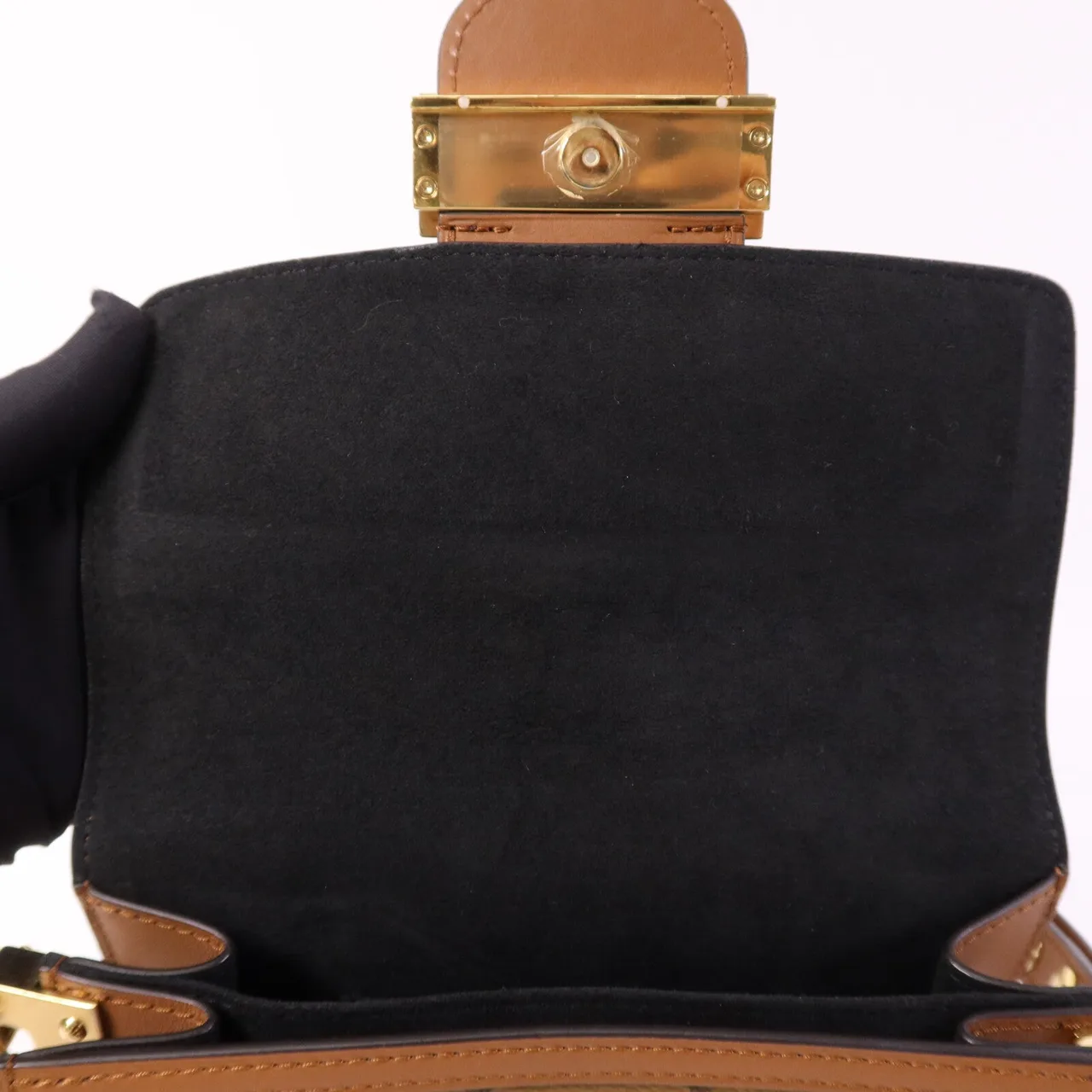 LOUIS VUITTON Mini Dauphine M45959 Shoulder Bag Coated Canvas 棕色 / Brown Coated Canvas Rank B - Thumbnail 14