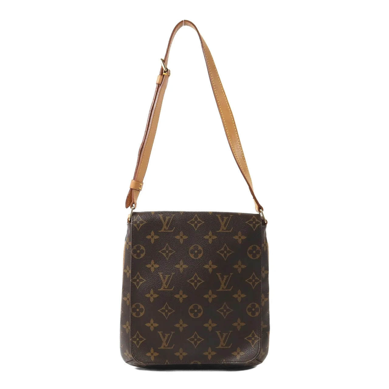LOUIS VUITTON Musette Salsa M51258 Shoulder Bag Coated Canvas 棕色