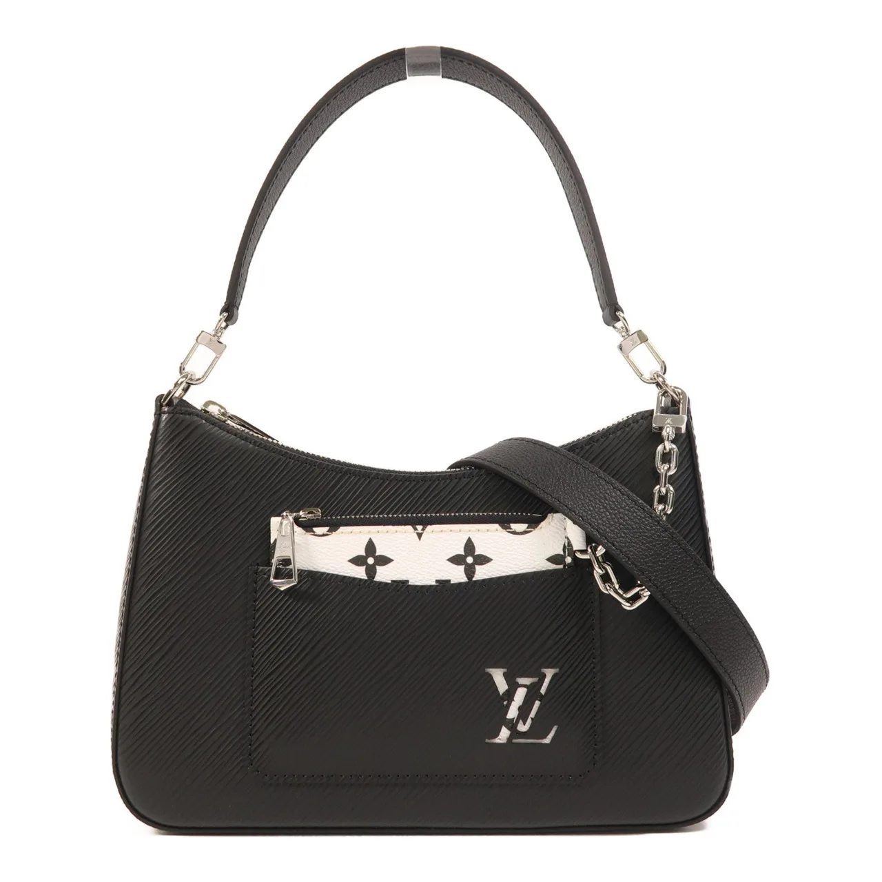 LOUIS VUITTON Marelle M80689 2-Way Bag Calfskin 黑色 / Black