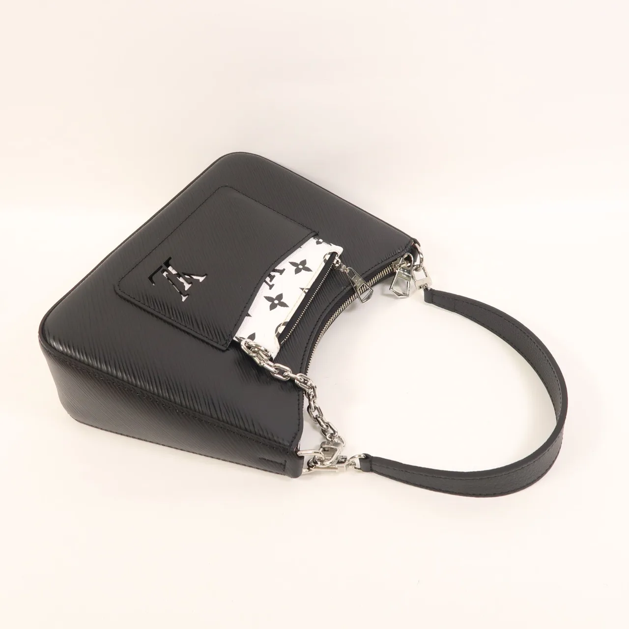 LOUIS VUITTON Marelle M80689 2-Way Bag Calfskin 黑色 / Black Calfskin Rank A - Thumbnail 13