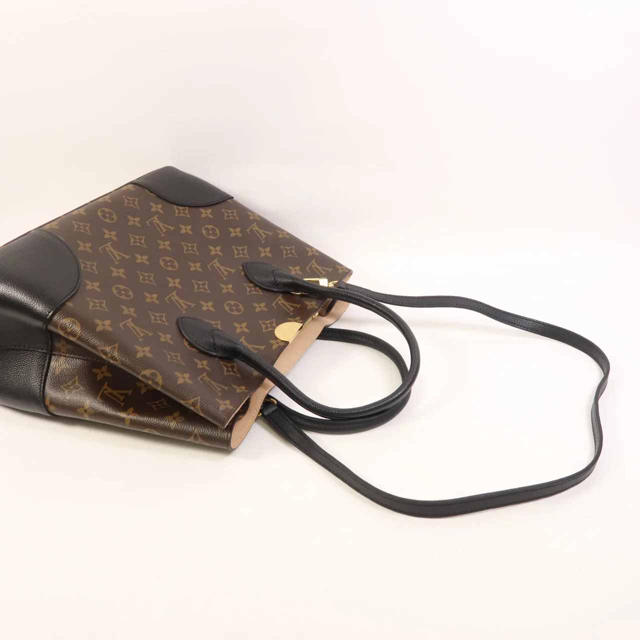 LOUIS VUITTON Flandrin M41595 2-Way Bag Coated Canvas 棕色 / 黑色 / Brown/Black Coated Canvas Rank A - Thumbnail 9