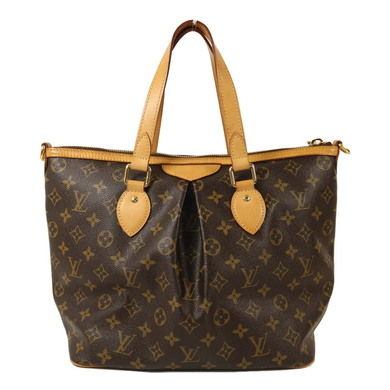 LOUIS VUITTON Palermo M40145 2-Way Bag Coated Canvas 棕色 / Brown Coated Canvas Rank A - Thumbnail 2