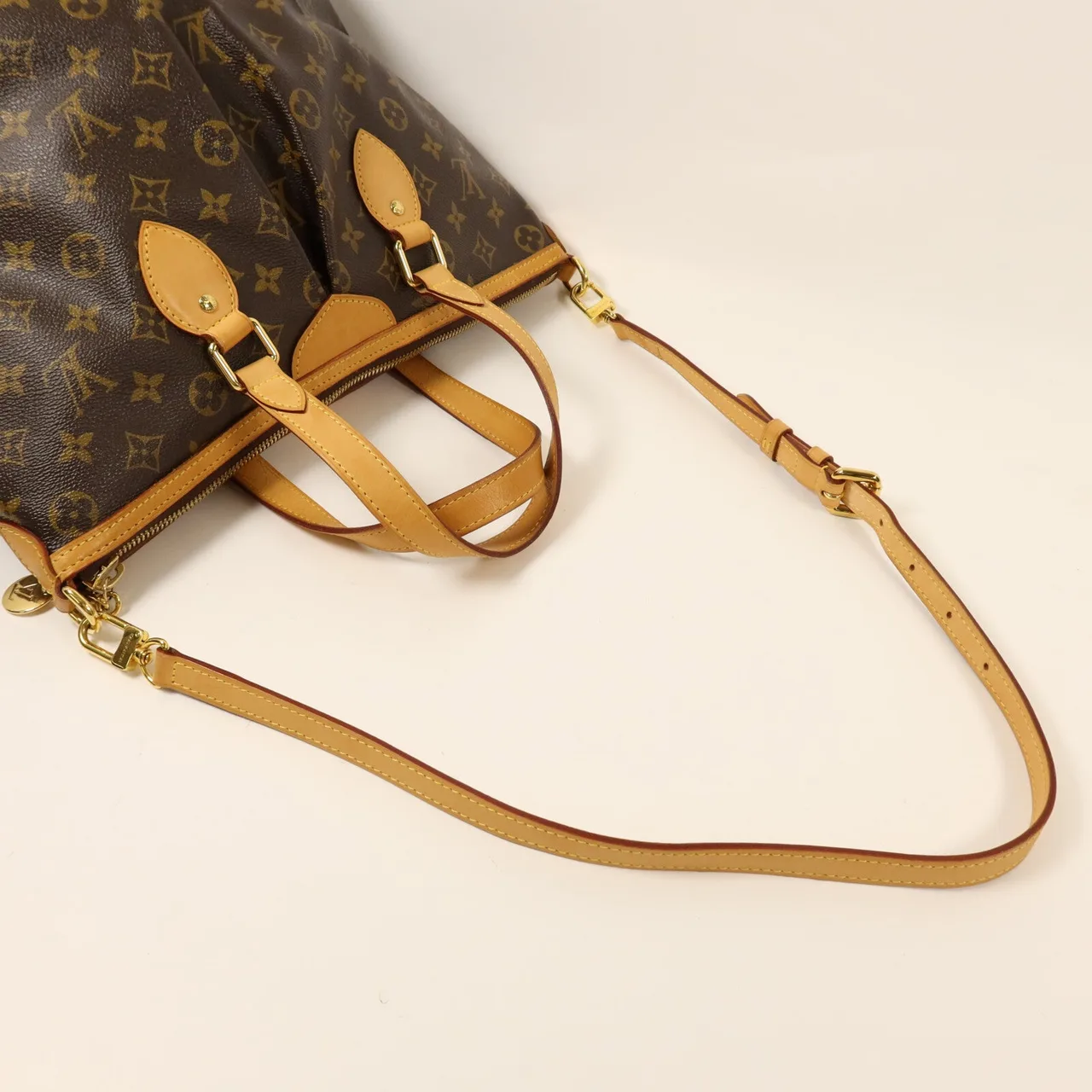 LOUIS VUITTON Palermo M40145 2-Way Bag Coated Canvas 棕色 / Brown Coated Canvas Rank A - Thumbnail 9