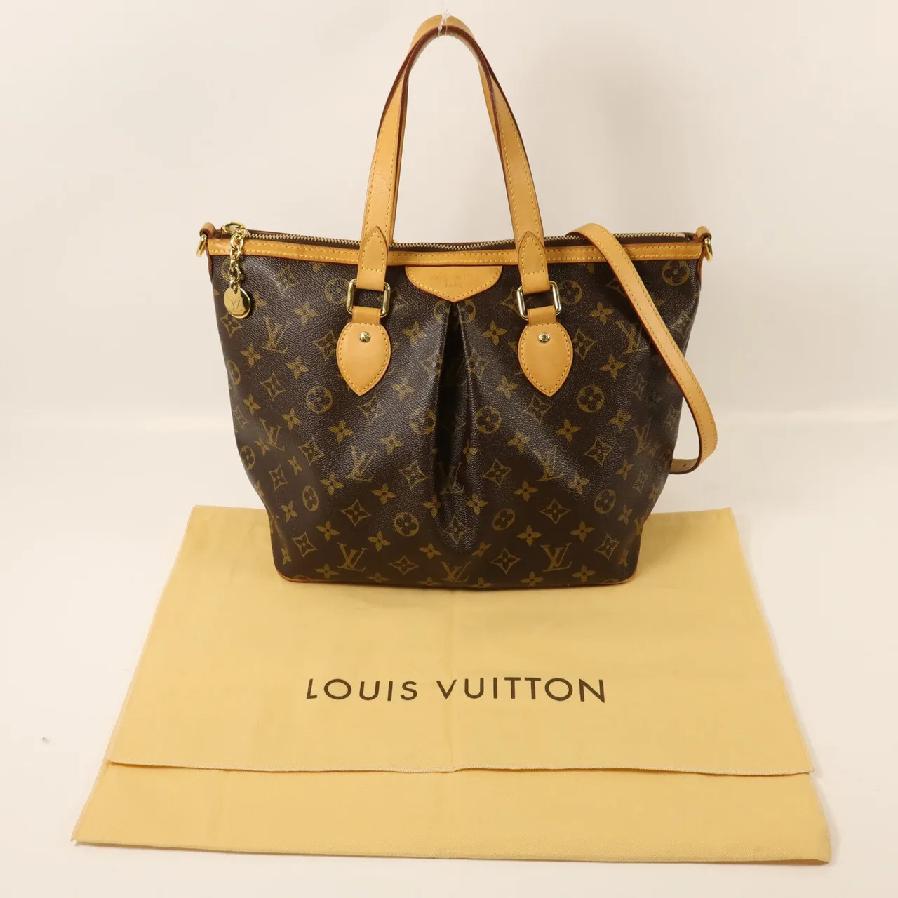 LOUIS VUITTON Palermo M40145 2-Way Bag Coated Canvas 棕色 / Brown Coated Canvas Rank A - Thumbnail 10