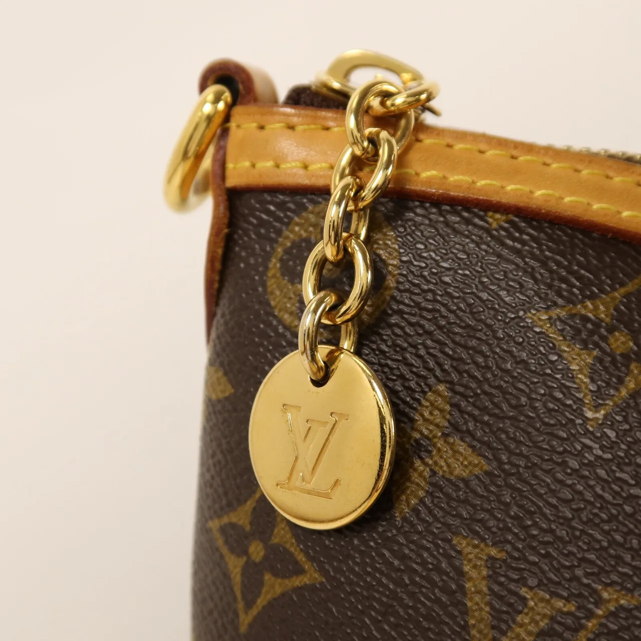 LOUIS VUITTON Palermo M40145 2-Way Bag Coated Canvas 棕色 / Brown Coated Canvas Rank A - Thumbnail 11