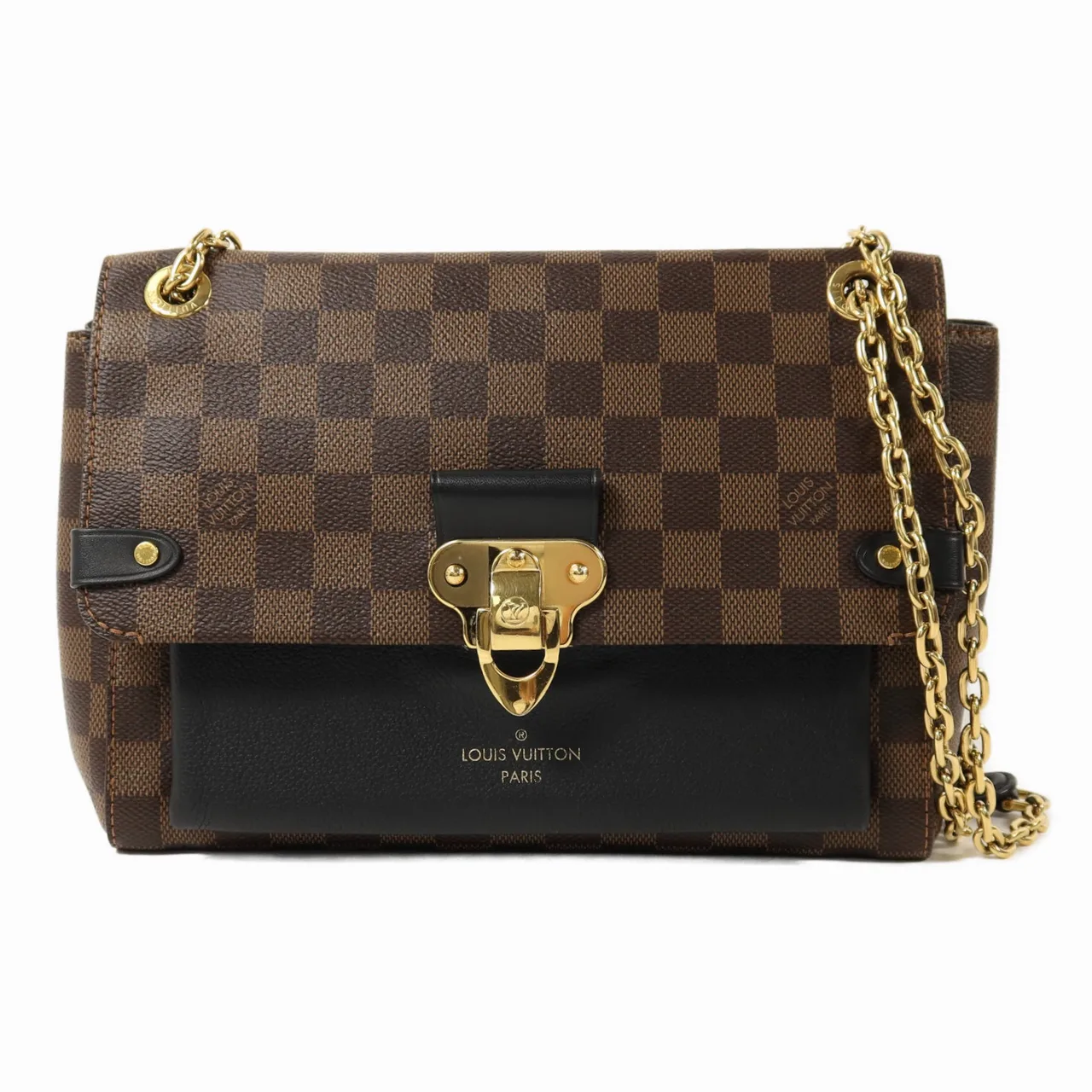 LOUIS VUITTON Vavin N40108 Shoulder Bag Coated Canvas 棕色 / 黑色 / Brown/Black