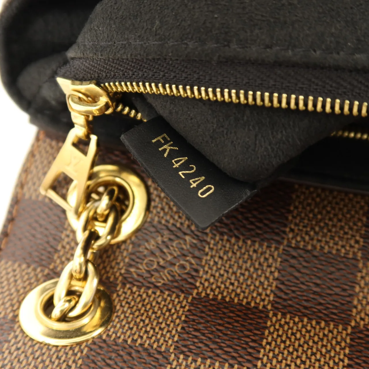 LOUIS VUITTON Vavin N40108 Shoulder Bag Coated Canvas 棕色 / 黑色 / Brown/Black Coated Canvas Rank A - Thumbnail 7