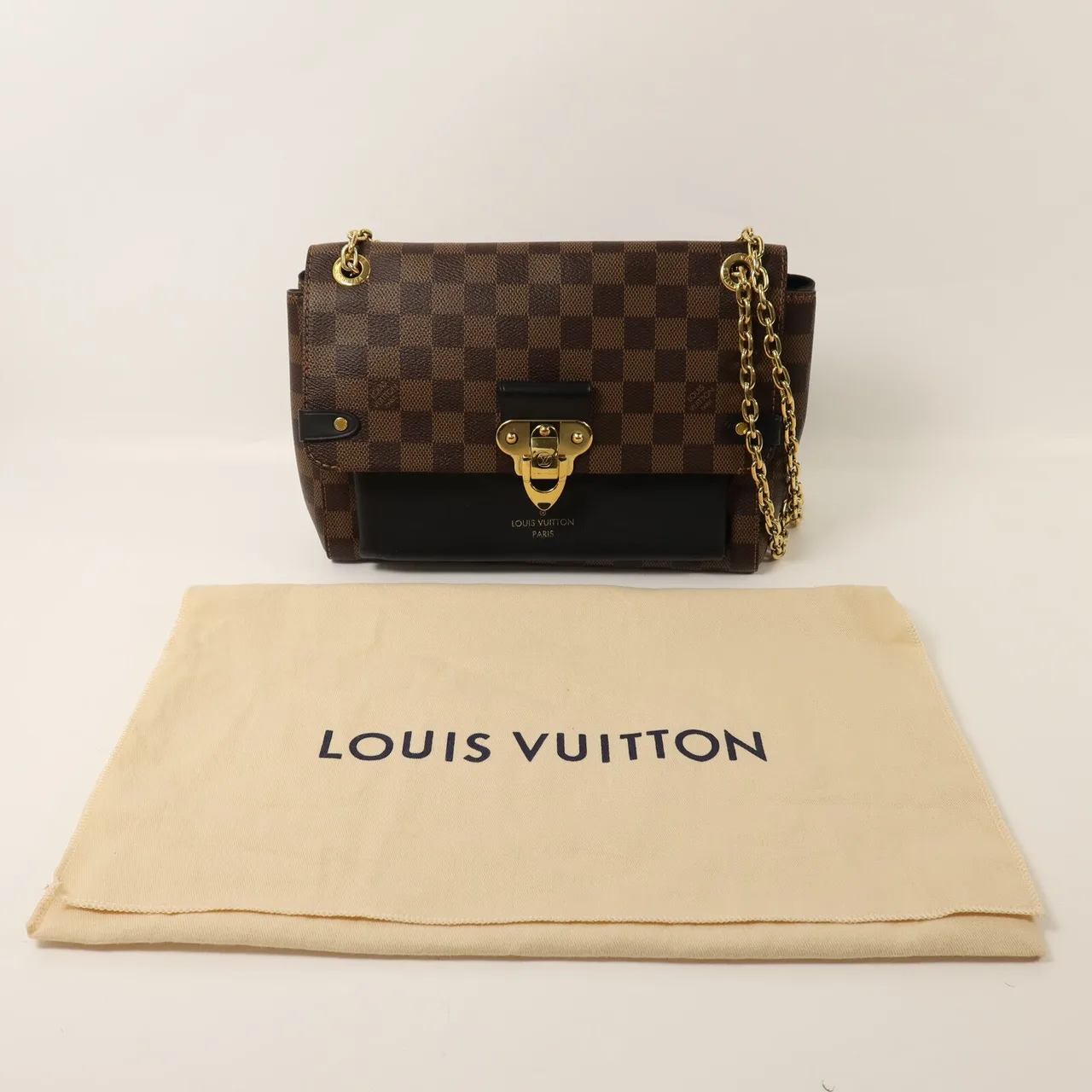 LOUIS VUITTON Vavin N40108 Shoulder Bag Coated Canvas 棕色 / 黑色 / Brown/Black Coated Canvas Rank A - Thumbnail 9