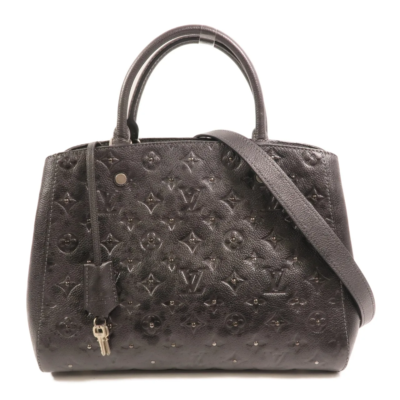 LOUIS VUITTON Montaigne M50665 2-Way Bag Calfskin 黑色 / Black