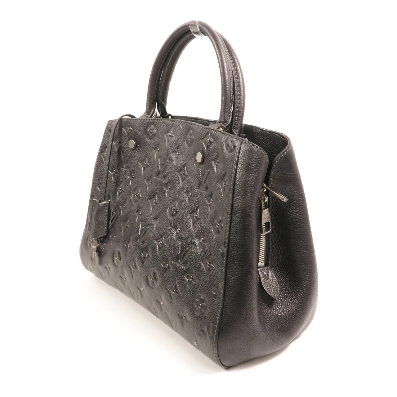 LOUIS VUITTON Montaigne M50665 2-Way Bag Calfskin 黑色 / Black Calfskin Rank B - Thumbnail 3